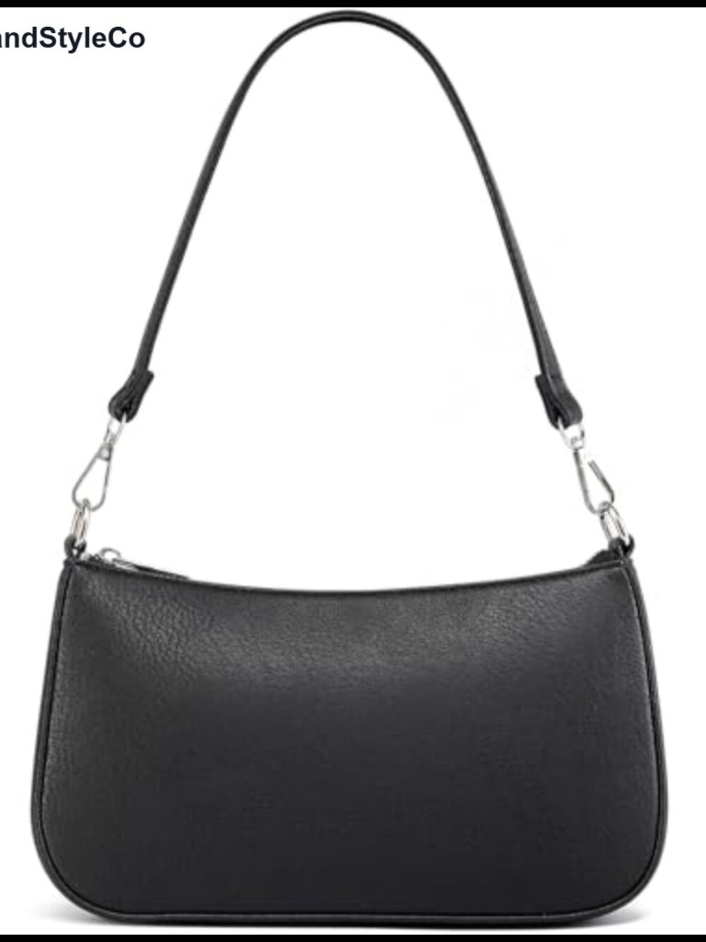 PU Leather Hobo Shoulder Bag Removable Crossbody Strap Women's Purse